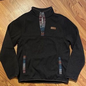 Men’s Cinch Chocolate Brown Button Up Pullover Size Large